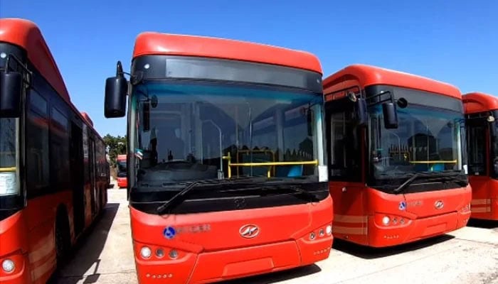 New buses bought for the Peoples Bus Service can be seen in this this undated image. — APP/File