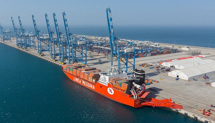 This file photo, released on November 13, 2016, shows a general view of Gwadar port, some 700 km west of Karachi. — APP