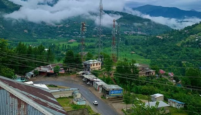 The representational image shows an overall view of an area in Battagram.  — Facebook/Faiz Ul Haq/File