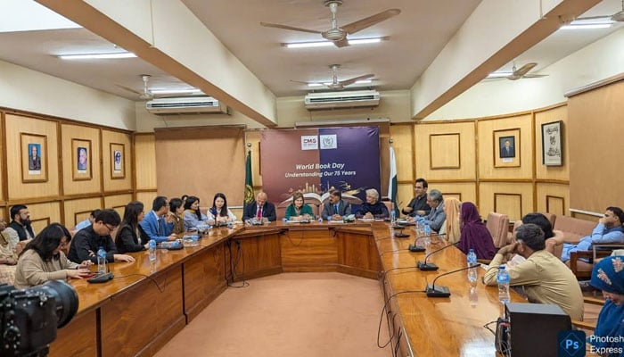 The image shows the World Book Day being marked, on April 23, 2026. — Facebook@Farah Naz Akbar