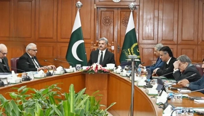 CJP Justice Yahya Afridi chairs a meeting of the Judicial Commission of Pakistan at the Supreme Court, Islamabad, January 12, 2026. — Supreme Court of Pakistan