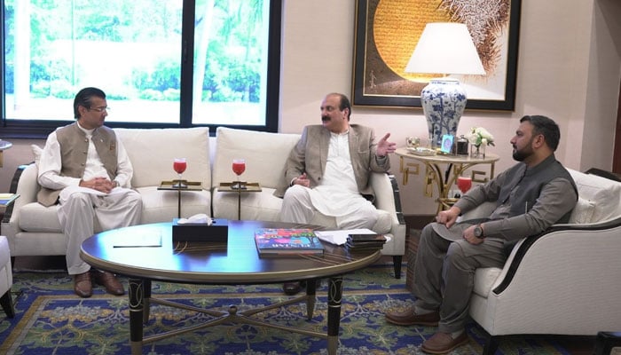 Chairman of the Prime Minister’s Youth Programme Rana Mashhood Ahmad Khan meets Adviser to the Punjab Chief Minister on Artificial Intelligence and Special Initiatives Ali Mustafa Dar  on April 24, 2026. — Facebook@PMsYouthProgram