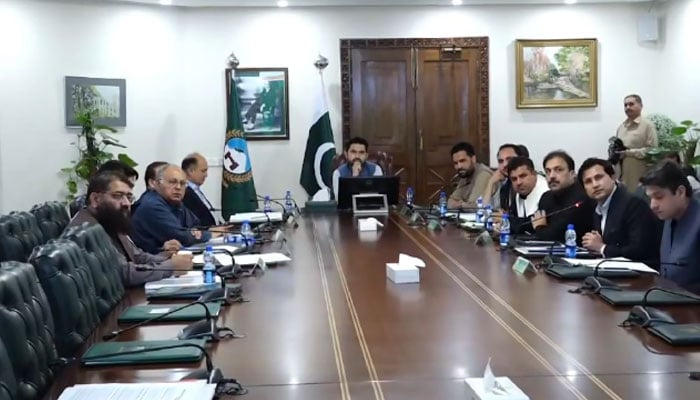 KP Chief Minister Muhammad Sohail Afridi chairing the 14th meeting of the PDA on April 24, 2026. — Facebook@ImMuhammadSohailAfridi/Screengrab