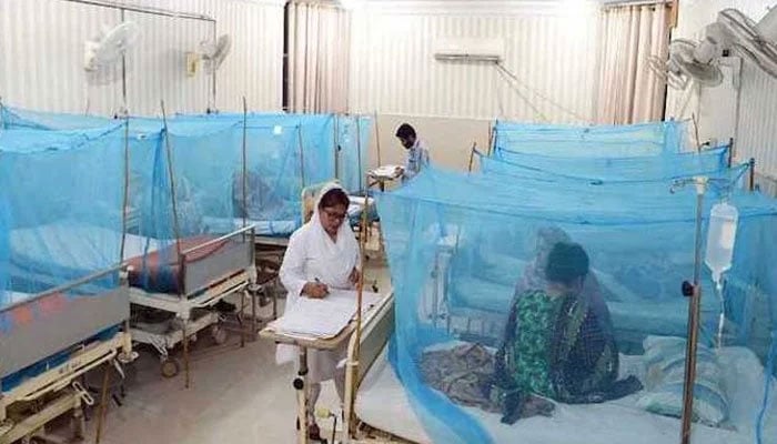 A undated photo of the dengue ward at a public hospital in Pakistan. — Online/File