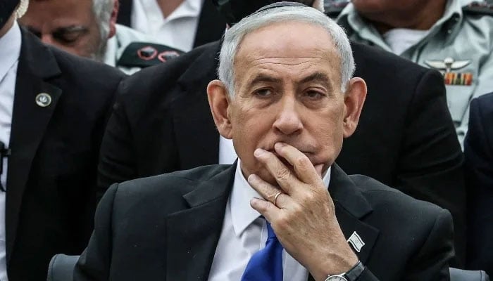 Israel’s Prime Minister Benjamin Netanyahu attends a ceremony commemorating Israel’s Yom HaZikaron at the Military Cemetery on Mount Herzl in occupied Jerusalem, April 21, 2026. — Reuters