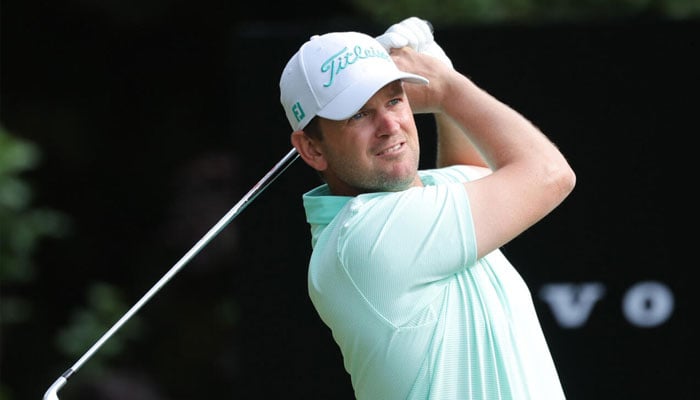 Austrias Bernd Wiesberger hits a shot during the third round. —AFP