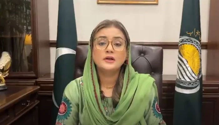 Punjab Minister for Information and Culture Azma Bokhari speaks in a video on February 26, 2026. — Screengrab via Facebook@AzmaBokhariPMLN