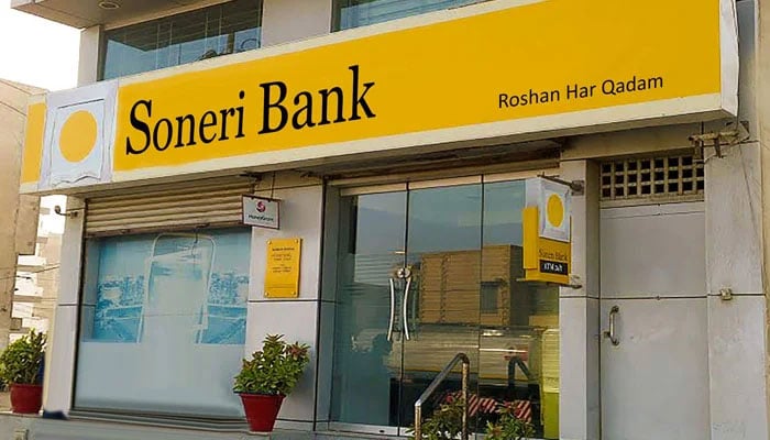 The image displays a branch of Soneri Bank in Pakistan. — LCCI website/File