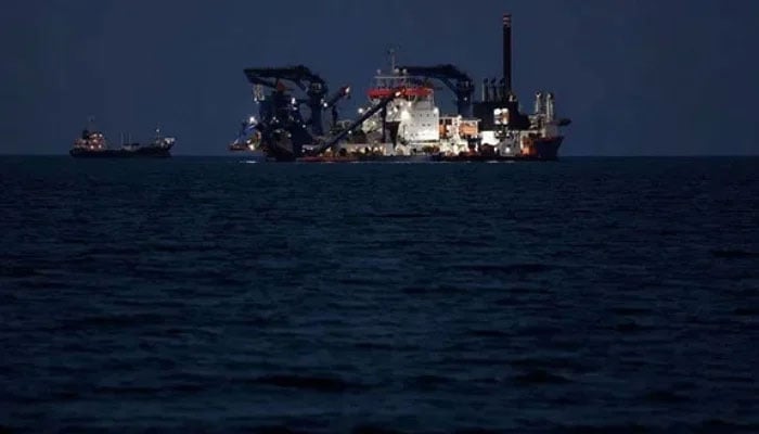The Artemis dredger operated by Van Oord sits anchored as the traffic is down in the Strait of Hormuz, amid the US-Israeli conflict with Iran, in Muscat, Oman, March 10, 2026. — Reuters