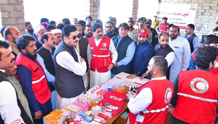 KP Governor Faisal Karim Kundi visits visit to the Hamza Baba Camp, on April 27, 2026. — Facebook@FaisalKarimKundi