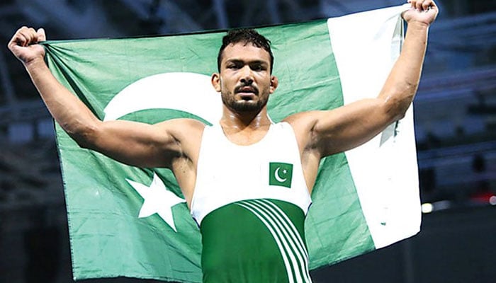 Pakistans premier wrestler Mohammad Inam.—TheNews/File