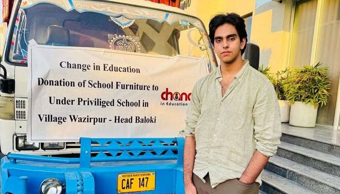 Essential school furniture is being donated to an underprivileged school in Village Wazirpur, Head Baloki. — Aahil Mushtaq/File