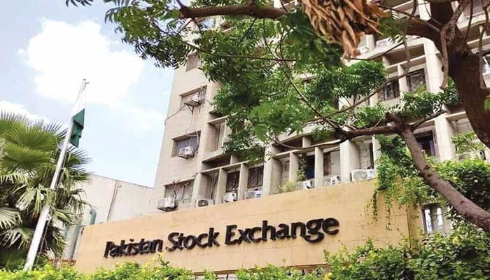 The image shows the building of the Pakistan Stock Exchange’s (PSX). — The News/File