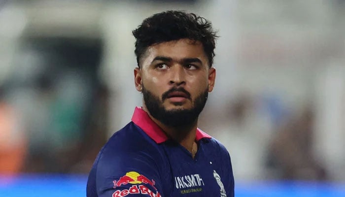 Rajasthan Royals Riyan Parag walks back after being dismissed during their IPL match against Royal Challengers Bengaluru at the Assam Cricket Association Stadium in Guwahati on April 10, 2026. — Reuters