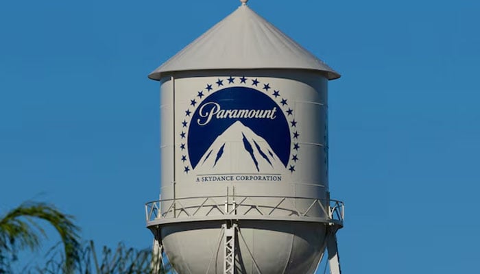 The Paramount water tower is shown on the Paramount studio lot in Hollywood, Los Angeles, California, US, January 13, 2026.—Reuters