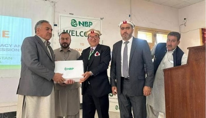 The image shows a glimpse from a one-day awareness session on “National Financial Literacy and Banking” organised in collaboration with the National Bank of Pakistan, on April 30, 2026. — Facebook@Rprideofchitral