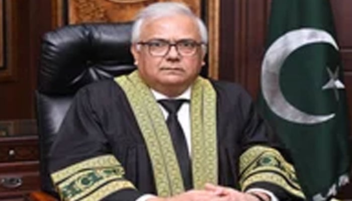 Chief Justice of the Federal Constitutional Court, Justice Amin-ud-Din Khan. —FCC website/File