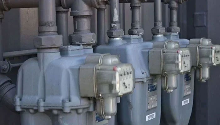 The Sui gas meters can be seen in this picture. — APP/File