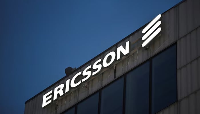 The Ericsson logo is displayed on the headquarters building in Stockholm, Sweden, on January 23, 2024. — Reuters