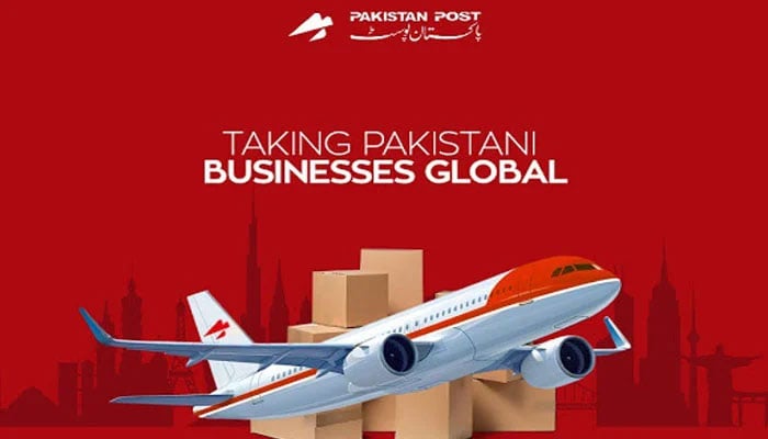 The image shows a promotional poster from the Pakistan Post. — Pakistan Post/File