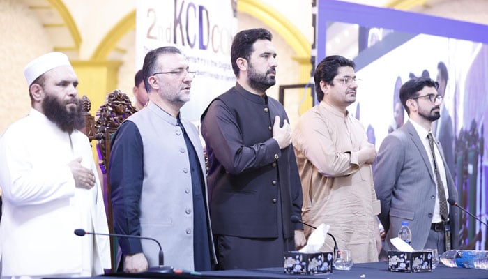 Chief Minister Muhammad Sohail Afridi at the inaugural ceremony of the three-day 2nd International Conference 2026 organized by Khyber College of Dentistry on May 1, 2026. — Facebook@ImMuhammadSohailAfridi
