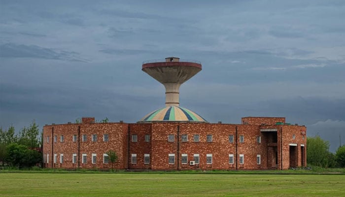 The image shows the building of the Pakhtunkhwa College of Arts, Abdul Wali Khan University Mardan. — Facebook@Pakhtunkhwa College of Arts - PCA