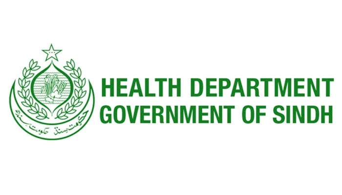 The image shows the logo of the Sindh governments Health Department. — Sindh govt website/File