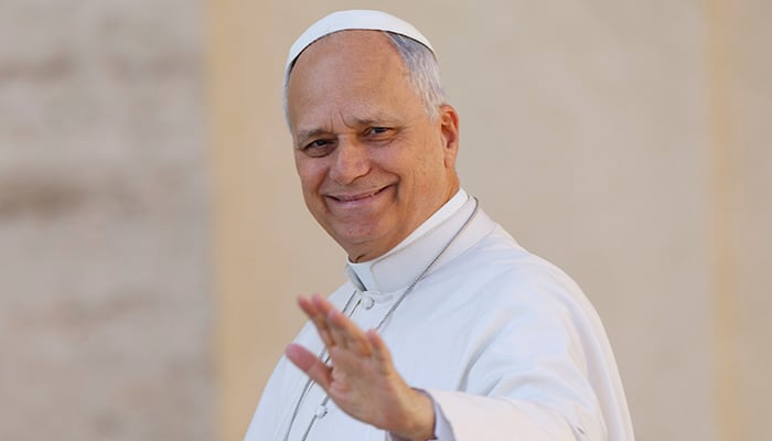 Pope Leo XIV gestures on the day of a weekly general audience in Saint Peters Square at the Vatican, April 29, 2026. — Reuters