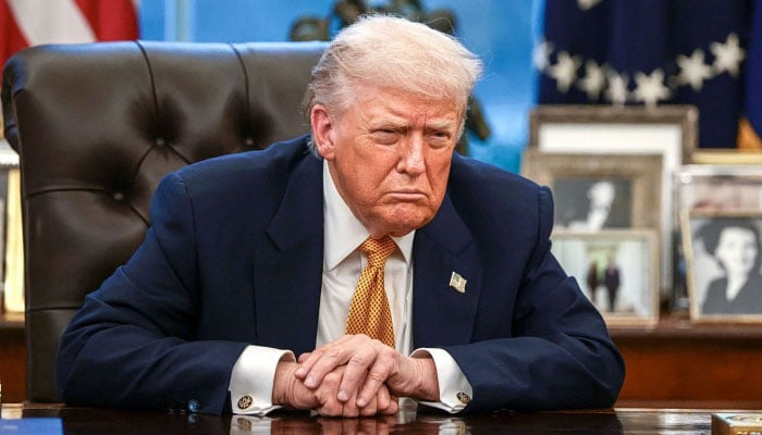 US President Donald Trump in the Oval Office in the White House in Washington, DC, US, January 14, 2026. — Reuters