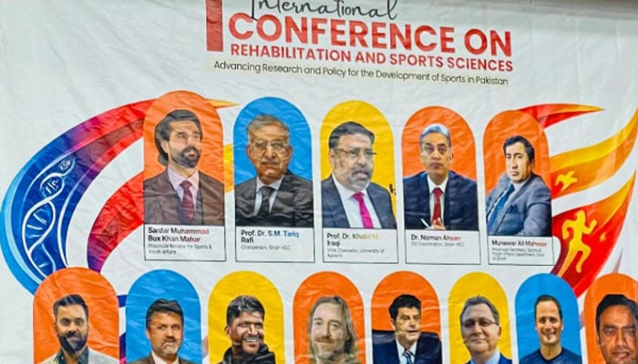 The Backdrop of the event The 1st International Conference on Rehabilitation and Sports Sciences. —Instagram@dptacademicrecreationalsociety
