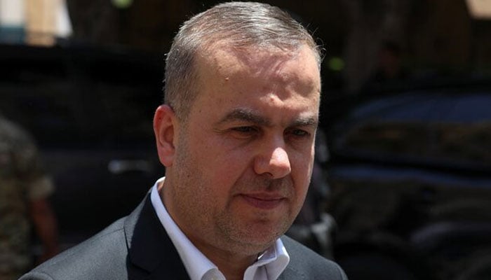 Hezbollah lawmaker Hassan Fadlallah leaves the parliament in downtown Beirut, Lebanon June 14, 2023. — Reuters