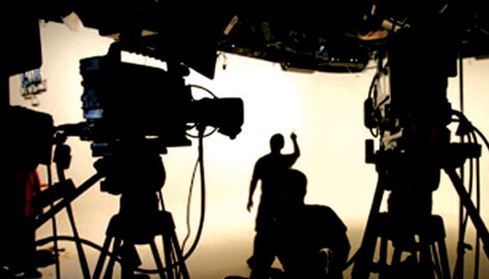 Representational image of media workers in a studio. — AFP/File