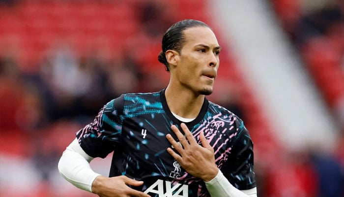 Virgil Van Dijk can be seen in this image. —Reuters/File