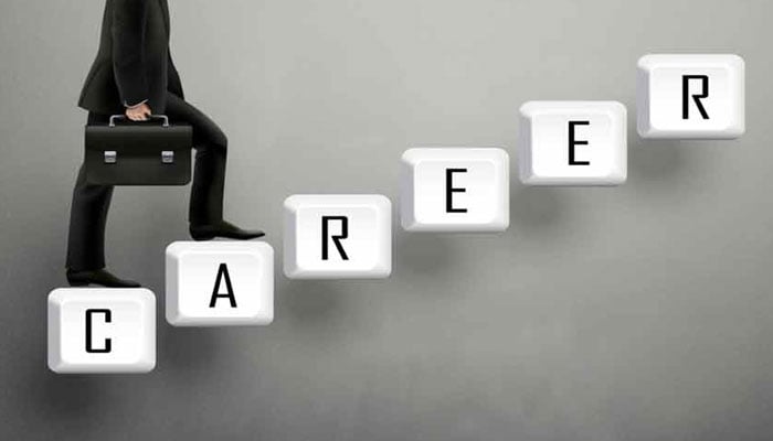 The representational image of professional advancement and career growth. — The News/File
