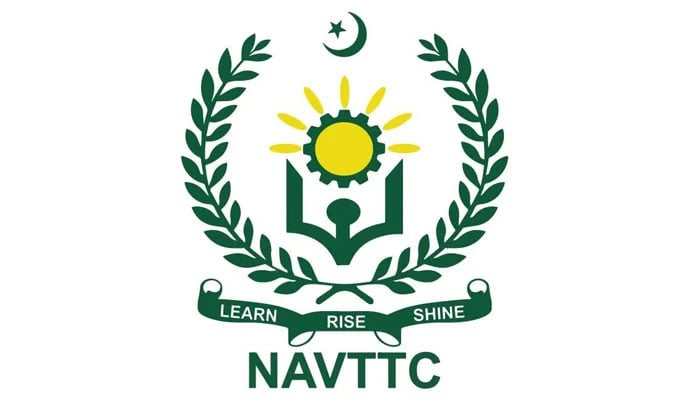 The image shows the logo of the National Vocational and Technical Training Commission (NAVTTC).  — Facebook@NAVTTCOfficial