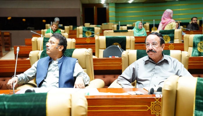 The image shows a glimpse from the session of the the Sindh Assembly on May 4, 2026. — Facebook@pasgovofficial
