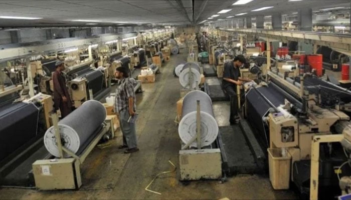 Inside view of a textile mill in Pakistan. — AFP/File