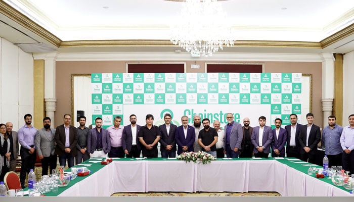 A group photo of members of the Chainstore Association of Pakistan (CAP). —CAP website/File