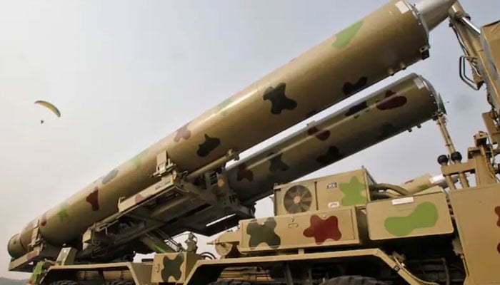 The Indian Armys BrahMos missile launcher is displayed during the Army Day parade in New Delhi, January 15, 2013. —Reuters