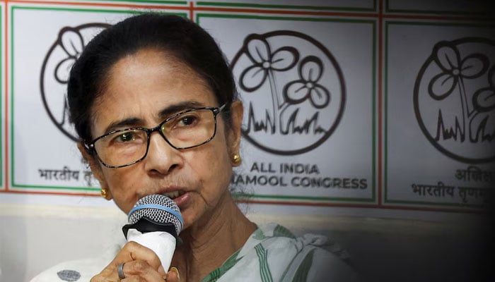 West Bengal Chief Minister Mamata Banerjee, leader of Trinamool Congress (TMC), speaks during a press conference, as the Bharatiya Janata Party leads in the West Bengal state assembly elections, in Kolkata, India, May 5, 2026.—Reuters