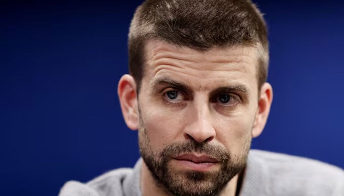 Gerard Pique attends a press conference in Sao Paulo, Brazil, January 16, 2026.—Reuters