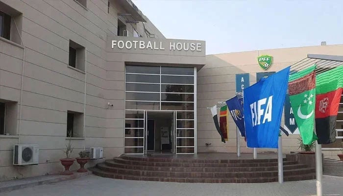 Building of the Pakistan Football Federation (PFF) Lahore can be seen in this image. — PFF website/File