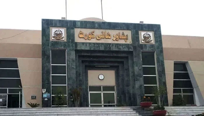 A front view of the Peshawar High Court building. — The News /File
