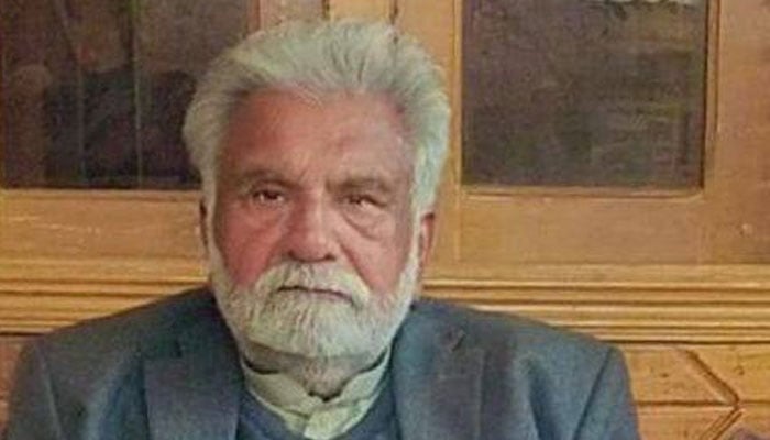 Nationalist leader, poet, and writer Ejaz Khan Hoti (late). — Facebook@ejaz.khan.543908/File