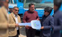 Pre-monsoon Measures: Bilal Hands Over Symbolic Keys Of Vehicles To Wasa DG