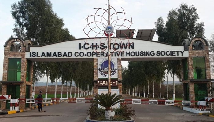 Gate one of Islamabad Cooperative Housing Society (ICHS). —Facebook/Islamabad Cooperative Housing Society/File