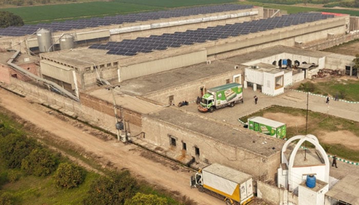 The image shows an aerial view of the Wahdat Poultry Farm. — Wahdat Poultry Farm website/File