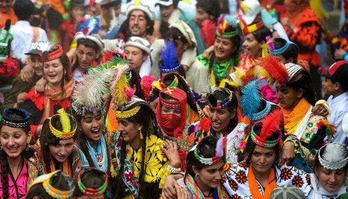An image from the celebrations of a Festival in the Kalash Valley Chitral, KP.— Facebook@KalashValley23/File