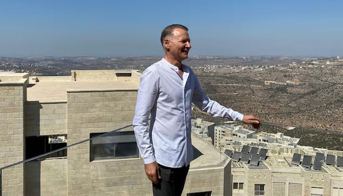 Bashar Masri, a prominent Palestinian businessman and founder of Rawabi, the first planned Palestinian city in the West Bank, poses during an interview with Reuters in Rawabi, October 5, 2020. — Reuters