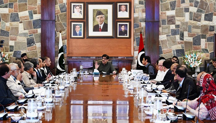 Sindh Chief Minister Syed Murad Ali Shah presides over the 52nd Public-Private Partnership (PPP) Policy Board at CM House in Karachi on May 8, 2026. — Facebook@SindhCMHouse